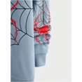 thumbnail image 4 of AIR-Men's Zip Up Graphic Spiderweb Print Long Sleeve Goth Hoodie Sweatshirt Jacket, 4 of 4