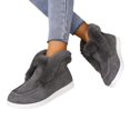 thumbnail image 5 of Zapatos de mujer acolchados de algodón para otoño e invierno, zapatos cálidos con forro polar grueso y acolchado de algodón, zapatos casuales cómodos de talla grande con acolchado de algodón, 5 of 5