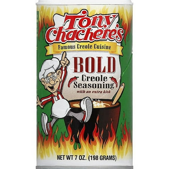 Tony Chachere's Bold Creole Seasoning, 7 oz, (Pack of 6)
