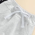 thumbnail image 5 of HCNTES Toddler Baby Boys Summer Clothes Kid Outfits Short Sleeves T-Shirt Tops + Shorts Cute Outfits Set For Kid Summer Outfits 2t 3t 4t 5t 6t 7t 8t 9t(L2-Grey,3-6 Months), 5 of 6