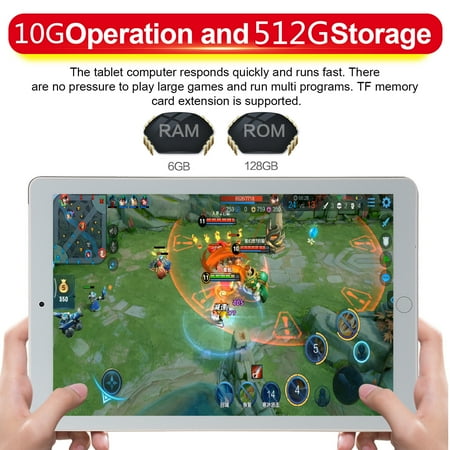 10 1 inch android 9 0 tablet 6gb 128gb tablet with wifi gps bluetooth three camera tablet black