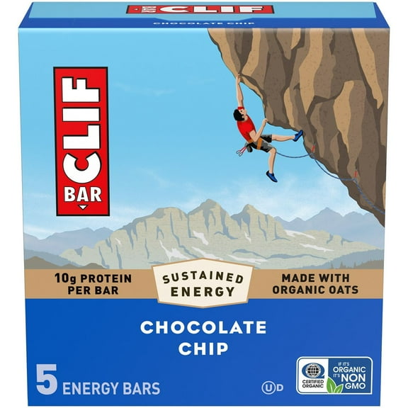 Clif Bar Chocolate Chip Bars - 12oz/5ct - Pack of 2