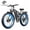 Black, variant on FENGQS 5000W Electric Bike for Adults, 52V 1196Wh Battery, 26"x4" Fat Tyre, Dual Hydraulic Disc Brake, Dual Motor Ebike, Full Suspension, 45MPH 100 Miles Maximum Range, UL 2849, Blue