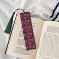 thumbnail image 4 of Kdxio Rose Flower Print Metal Tassel Bookmarks,Perfect Gift for Art Lovers and Bookworms Metal Bookmarks for Women, 4 of 8