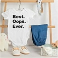 thumbnail image 3 of Best Oops Ever Cute Surprise Babies Romper Boys or Girls Infant Baby Brisco Brands 18M, 3 of 6