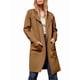 thumbnail image 2 of Abrigo Informal Cómodo de Lana con Solapa para Mujer, Chaqueta Informal de Moda, Abrigo , Ropa de Otoño e Invierno Marrón S, 2 of 10