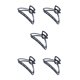 thumbnail image 1 of Pinzas de garra Sonducket estilo simple grande pulpo Negro/Arco 5piezas, 1 of 4