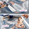 thumbnail image 3 of SAFAVIEH Cabana Kade Botanical Indoor/Outdoor Area Rug, Black/Rust, 5'1" x 7'6", 3 of 15