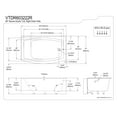 Aqua Eden VTDR603222R 60Inch Acrylic Alcove Tub with Right Hand Drain