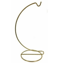Twisted Brass Metal Christmas Tree Ornament Display Stand 5 Inches Tall