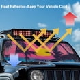 thumbnail image 5 of Psesaysky Front Windshield Sun Shade Purple Hawaii Sunset Foldable Car Sun Shade Fit for SUV Truck Off-road Vehicle, Keep Car Interior Cooler, 5 of 7