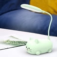 thumbnail image 2 of POINTERTECK LED Table Lamp Cordless Cute Cat Design Reading Light Flexible Neck Night Bed Lamp Gift for Students Kids  Blue, 2 of 7