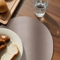 thumbnail image 3 of Brown Ombre Round 13 Inch Placemats Set of 2, Modern Abstract Art Farmhouse Gradient HeatResistant Non Slip Place Mats for Dining Table, Wipeable Braided Kitchen Table Mats for Housewarming, 3 of 9