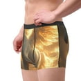 thumbnail image 2 of Yiaed Golden Winged White Horse Print Men's Soft Cotton Boxer Shorts Breathable Boxers Underwear Moisture-Wicking Underwear Stretch Boxer Briefs for Man-Small, 2 of 5