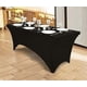 thumbnail image 3 of Kitchen Spandex Table Cloth 6ft Tight Fitted Washable Rectangular Patio Table Cover for Event, Wedding, Banquet & Parties 183Lx76Wx76H cm, 3 of 5
