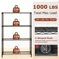 thumbnail image 6 of Costway 4-Tier Metal Storage Shelving Unit, 1000 LBS Storage Organizer with V-Shaped Rack, 6 of 10
