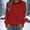 Red, variant on ZGRBOU Womens 2026 Fall Tops Fasion Polka Dot Print Crewneck Sweatshirt Casual Long Sleeve Loose Fit Basic Pullover
