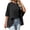 Black, variant on Summer Short Sleeve Oversize Solid Color T Shirt Women Loose Tops