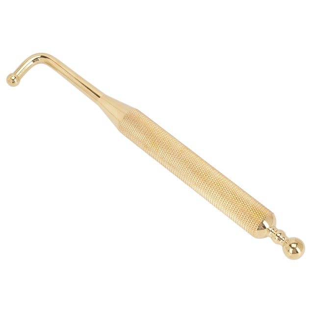 Pluma Gua Sha De Latón, Barra De Acupresión De Latón De Doble Cabezal Para La Cara