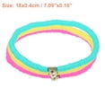 thumbnail image 4 of Unique Bargains 1Set Bracelets Multicolor Heart Bracelet for Women Stackable Polymer Clay Beaded Bracelets Summer Beach, 4 of 7