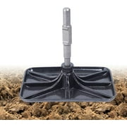 FETCOI Jack Hammer Compactor Plate, Rammer Plate Hammer -30 x 20cm/11.81 x 7.87inches Manganese Steel Jack Hammer Compactor Rammer Plate for Builder Gardeners