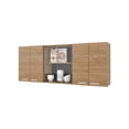 thumbnail image 5 of FM FURNITURE Lydia Wall Cabinet with Four Doors Natural Oak Engineered Wood, 5 of 8