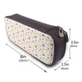 thumbnail image 3 of Picia Watermelon And Lemon Pattern Large Capacity PU Leather Pencil Case Organizer Pen Marker Holder Double Zipper Storage Bag Big Pencil Pouch for College Office, 3 of 6