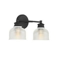 thumbnail image 4 of Trade Winds Addison 2-Light Bathroom Vanity Light in Matte Black, 4 of 5