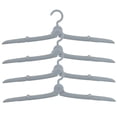 thumbnail image 4 of HAKIDZEL 4Pcs Portable Travel Hangers Blue PP for Closet Organization, 4 of 8