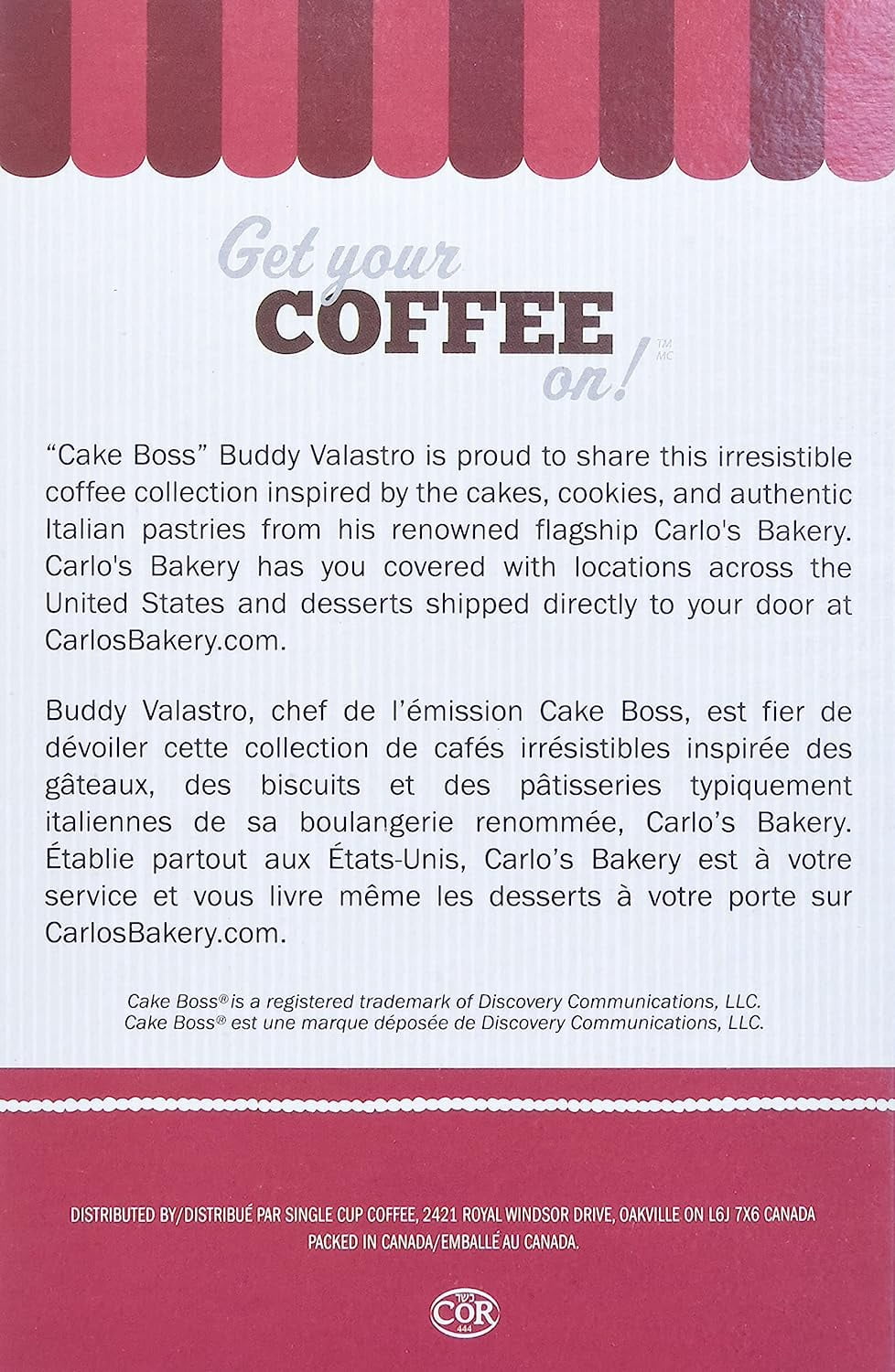 Carlo's Bake Shop Flavored Coffee Pods, Raspberry Truffle Coffee in Single Serve Cups, 24 Count Per Box, 2 Boxes