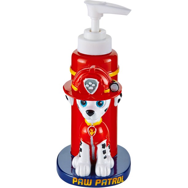PAW Patrol Kids Soap/Lotion Pump Bathroom Accessory, Red
