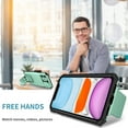 thumbnail image 6 of Case for Apple iPhone 11, Luxury Slide Lens Cover Shockproof Drop Protection Kickstand Holder Ultra Slim Lightweight Phone Case Cover for iPhone 11, Lightblue, 6 of 11