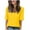 Yellow, variant on CFLVAEK Summer Tshirts for Women 2025 Plus Size Short Sleeve Tshirt Casual V Neck T Shirts Solid Color Basic Tees Beach Vacation Going Out Tops Hot Pink S