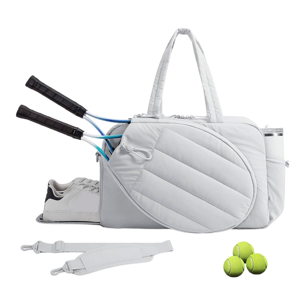 Tennis Backpack For Women Men Lightweight Design With 2 Racket Compartments, Adjustable Straps & Shoe Storage