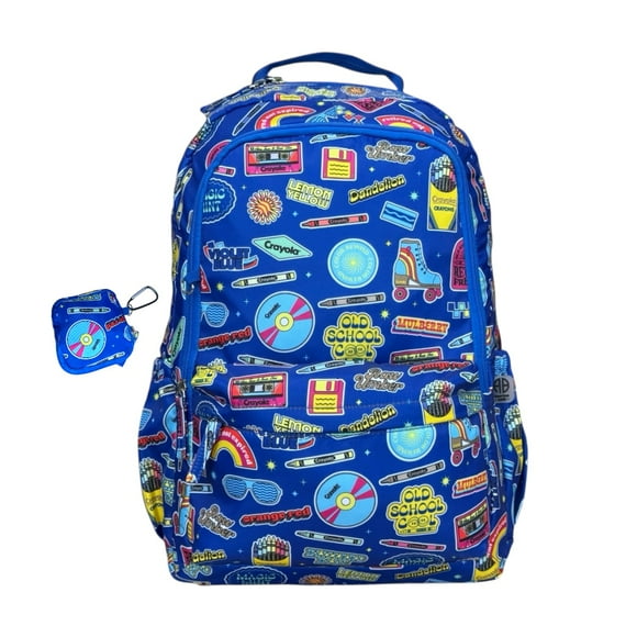 Mochila Escolar Porta Laptop Juvenil Crayola Color Azul