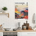 thumbnail image 5 of ADALE Vintage Yayoi Kusama Wave Poster Famous Famous Painting Artist Japanese Canvas Wall Art Colorful Abstract Aesthetic Oil Painting Decor Unframed 16x12 Inch, 5 of 6