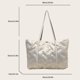 thumbnail image 4 of Bolso Hobo de plumón para mujer, bolso con asa superior de gran capacidad, bolso bandolera, bolso de compras, 4 of 9