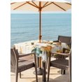thumbnail image 2 of Outdoor Tablecloth with Umbrella Hole and Zipper, Thanksgiving Squirrel Square Table Cloth 54x54 Inch Waterproof Tablecloth, Fall Pumpkins Sunflower Brown Plaid Picnic Table Cover for Patio Camping, 2 of 7