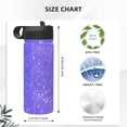 thumbnail image 4 of Pofeuu Purple Glitter Print 18oz Sports Insulated Kettle, Sports Bottle Water Bottles For Men Women For Gym Hiking Camping Running Mountain Bike Outdoor Sports, 4 of 8