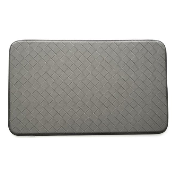 Stephan Roberts Home 2.5F-CAF12-04 18 x 30 Po Tapis de Cuisine en Similicuir Anti-Fatigue - Gris Diamant