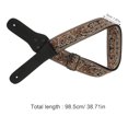 thumbnail image 2 of PAMINGONO 1Set Cool Brown Leather Guitar Strap for Acoustic and Electric Instruments, 2 of 8