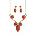 thumbnail image 1 of Set´s para Mujer con Cristal Fino Swarovski en forma de Barroco- Bañado en Oro 14k– Set´s  Elegante y Brillante-Aretes de Mujer de Moda- Joyería para Mujer de Moda- Regalo especial Ortiz Espinosa Temporada, 1 of 4