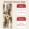 thumbnail image 6 of Hallway Runner Rug 2'x6' Washable Area Rugs Non Slip Laundry Rug Runner Floor Carpet Runners for Hallways Entryway Laundry Room Kitchen, 6 of 11