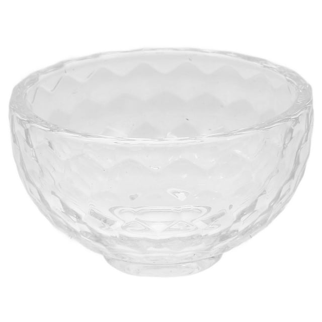 Mini tazón de vidrio, tazón pequeño para preparación, bandeja para ensalada, bandeja redonda para servir, para preparar frutas, refrigerios, postres y dulces.