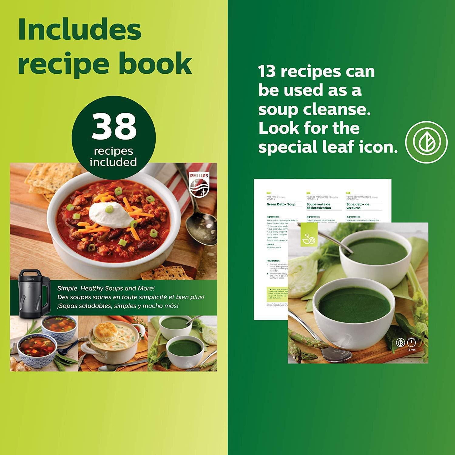 Philips Viva Collection SoupMaker, 6 pre-defined programs, HR2204/70