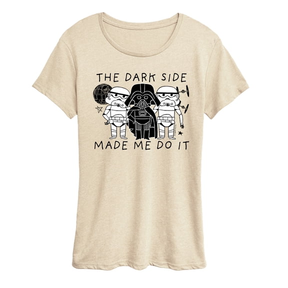 Star Wars - The Dark Side Made Me Do It - Women's Short Sleeve Graphic T-Shirt