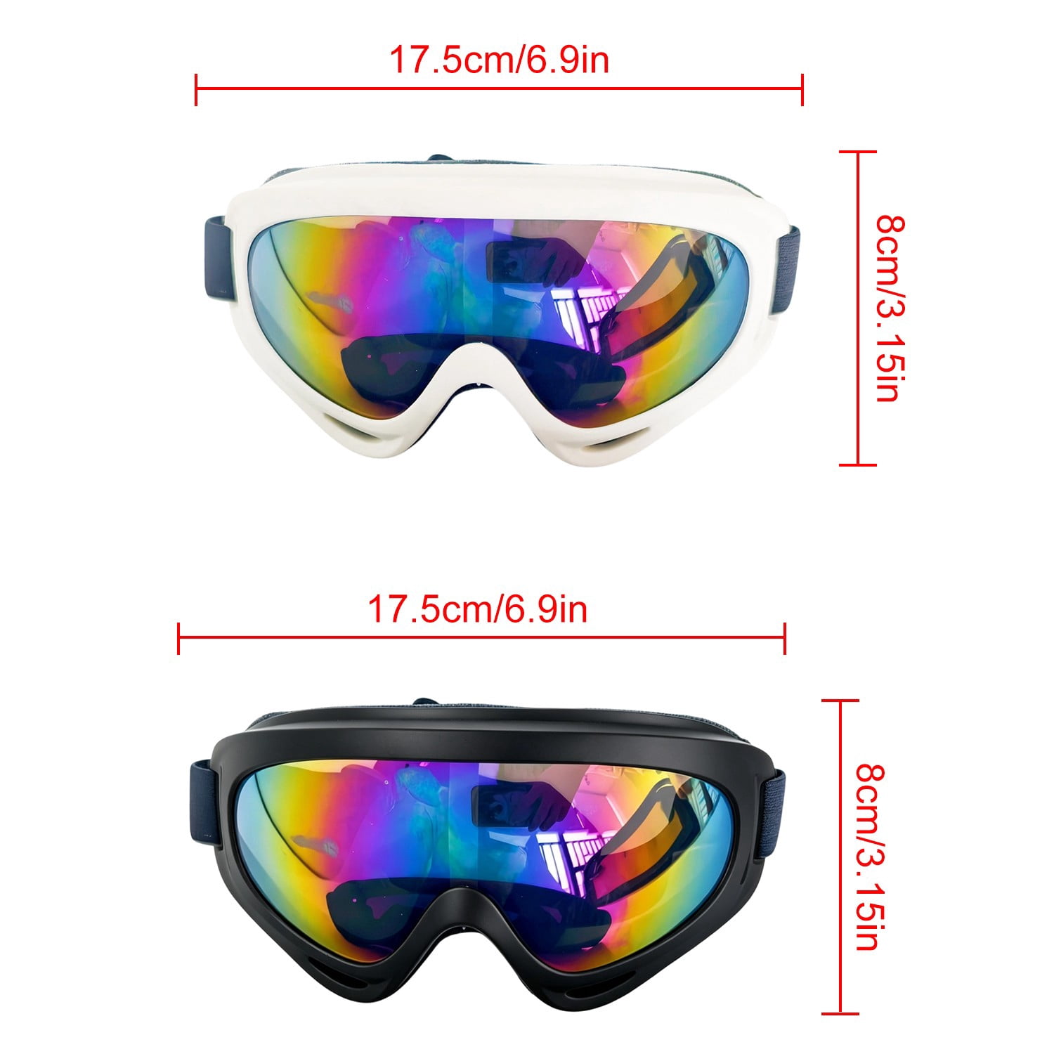 2 Pack Pet Protection Dog Sunglasses Pet Goggles Windproof Eye Wear Adjustable Dog Goggles