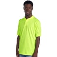 thumbnail image 6 of JERZEES Hi Vis Men Dri-Power Workwear Polo, Short Sleeve Safety Green & Orange T-Shirt, Pack 4, XL, 6 of 8