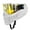 White, variant on HSTL® Skull Goggle "Reaper" - Black w/ Ice Lens