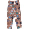 thumbnail image 7 of PISONIC Camels Cartoon Cat Face Printed Women's Pajama Pants, Comfy Pajama Bottoms With Pockets&Drawstring, 7 of 7